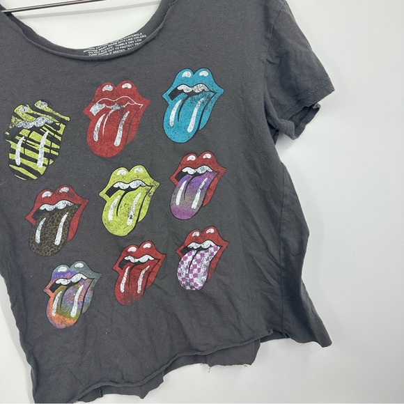 Vintage Y2K The Rolling Stones Off The Shoulder Band Tee Size Medium Streetwear - Picture 3 of 7